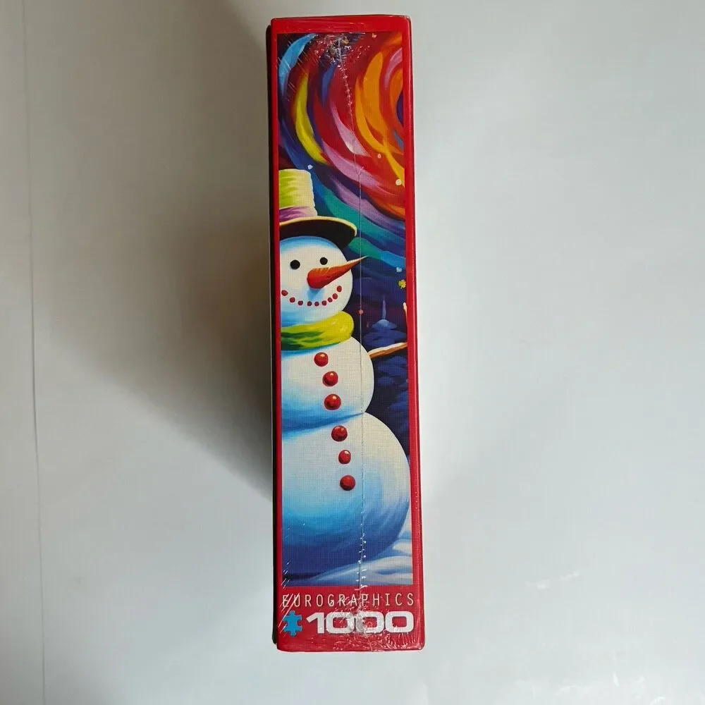 Eurographics Colorful Frosty 1000 Piece Puzzle Ray Heere Snowman NEW SEALED